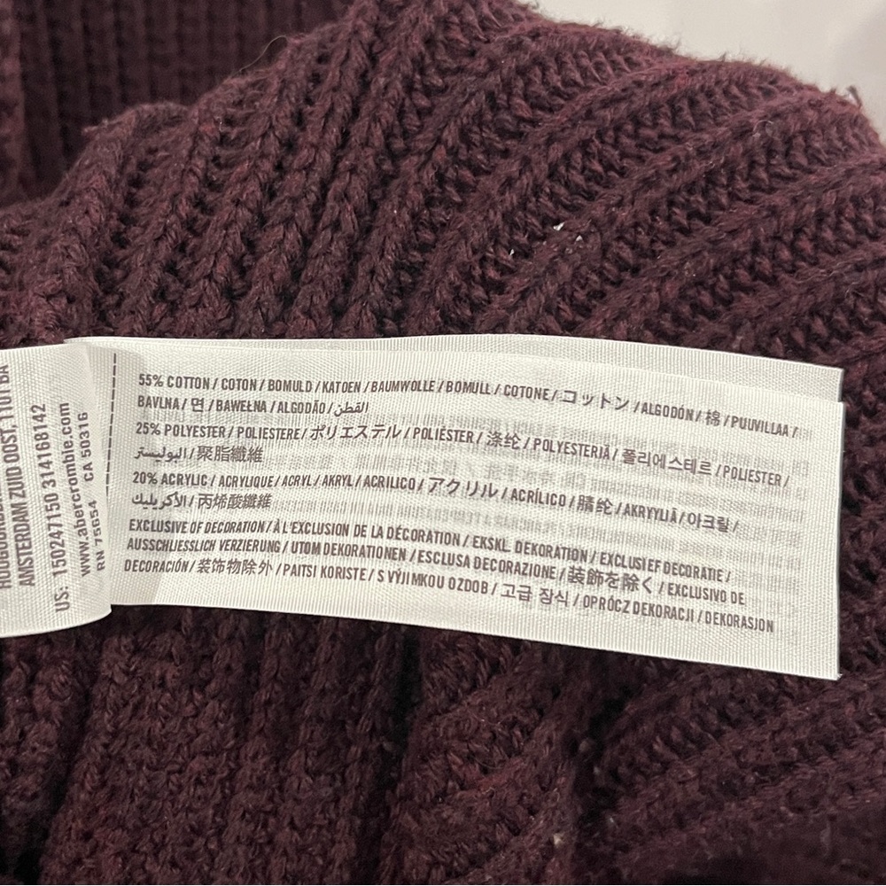 Abercrombie & Fitch Chunky Knit Turtleneck Tunic Sweater in XS - Picture 9 of 9